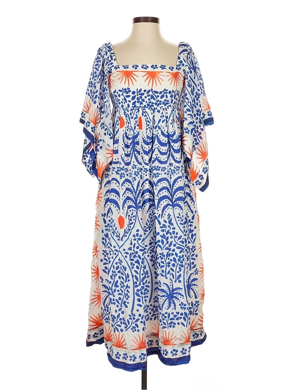 Farm Rio Afternoon Breeze Floral Maxi Dress - Sz Small - Picture 5 of 10